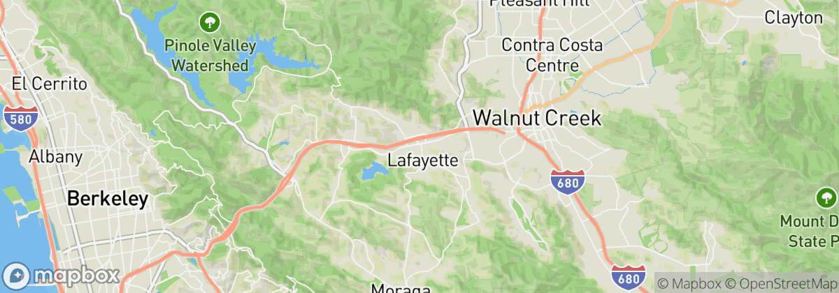 Map: Lafayette, CA