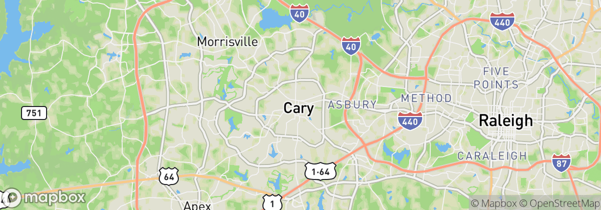 Map: Cary, NC