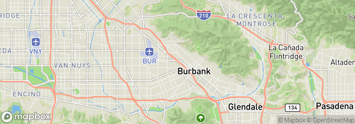 Map: Burbank, CA