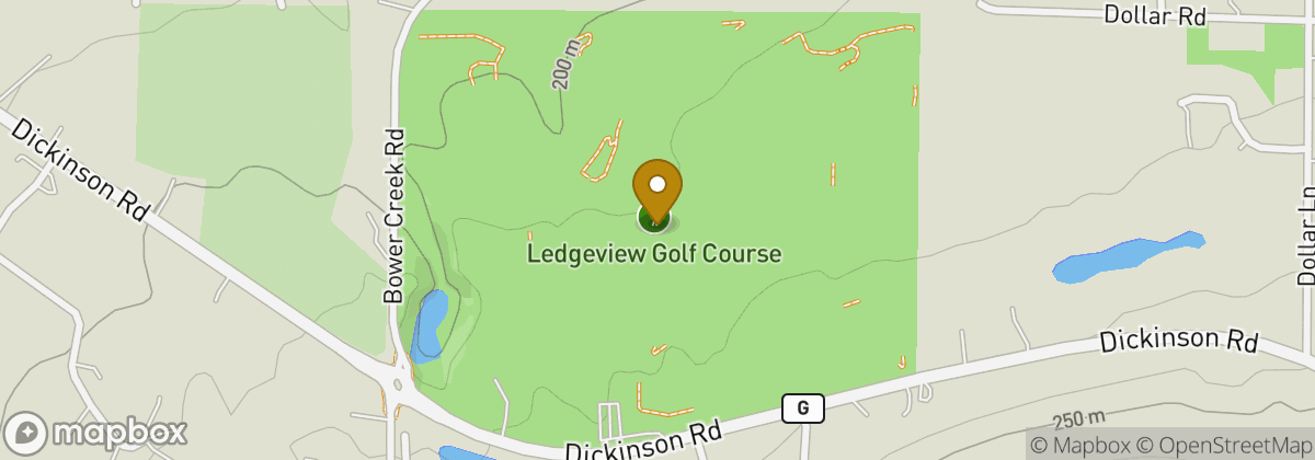Map location: Ledgeview Golf Course