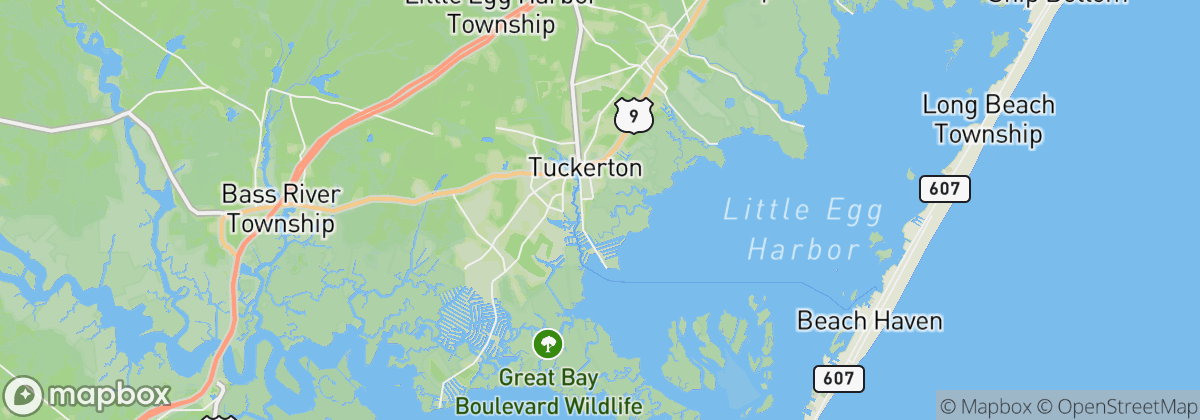 Map: Tuckerton, NJ