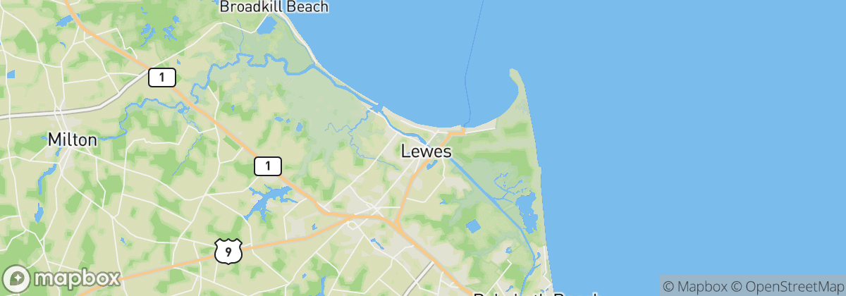 Map: Lewes, DE