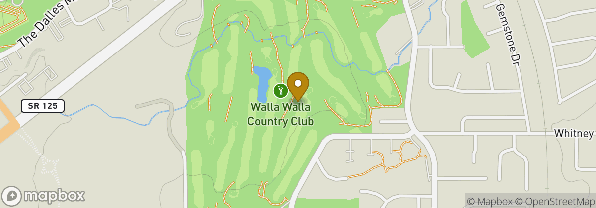 Map location: Walla Walla Country Club