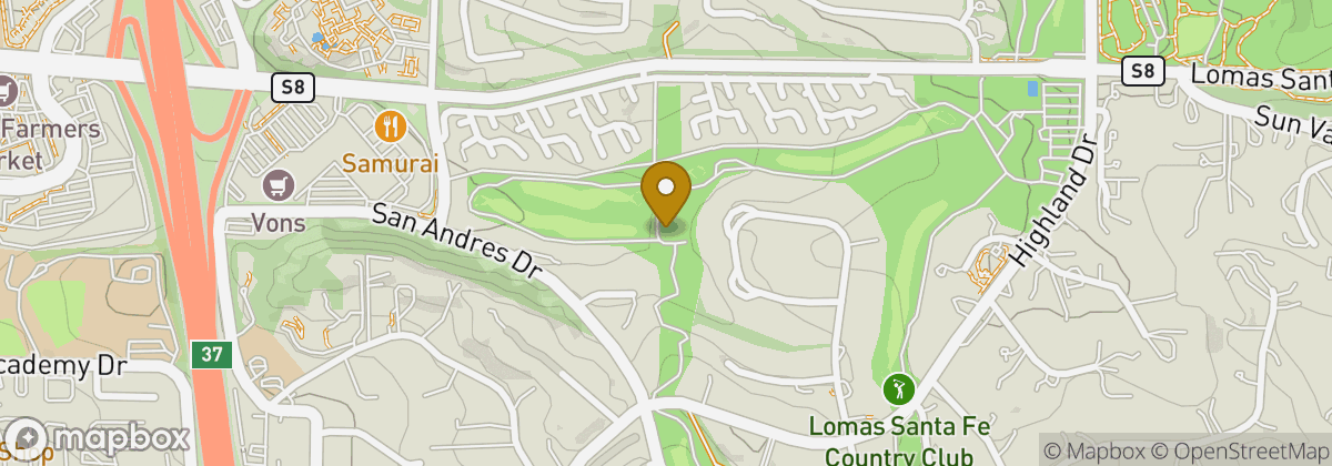 Map location: Lomas Santa Fe Country Club