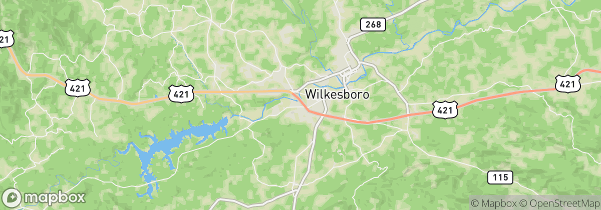 Map: Wilkesboro, NC