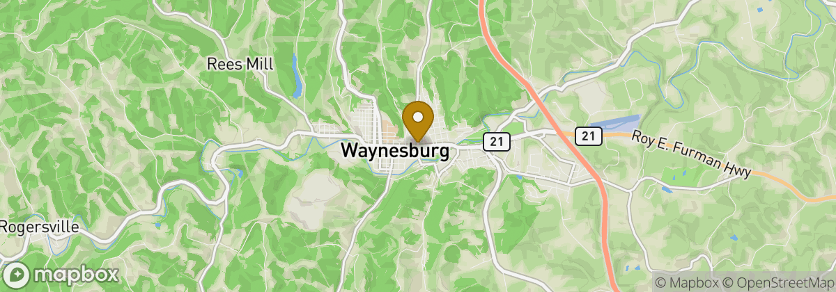 Map location: Waynesburg