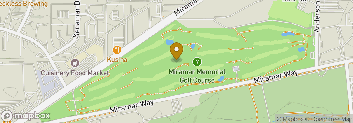 Map location: Miramar Memorial Golf Course