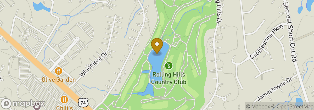 Map location: Rolling Hills Country Club