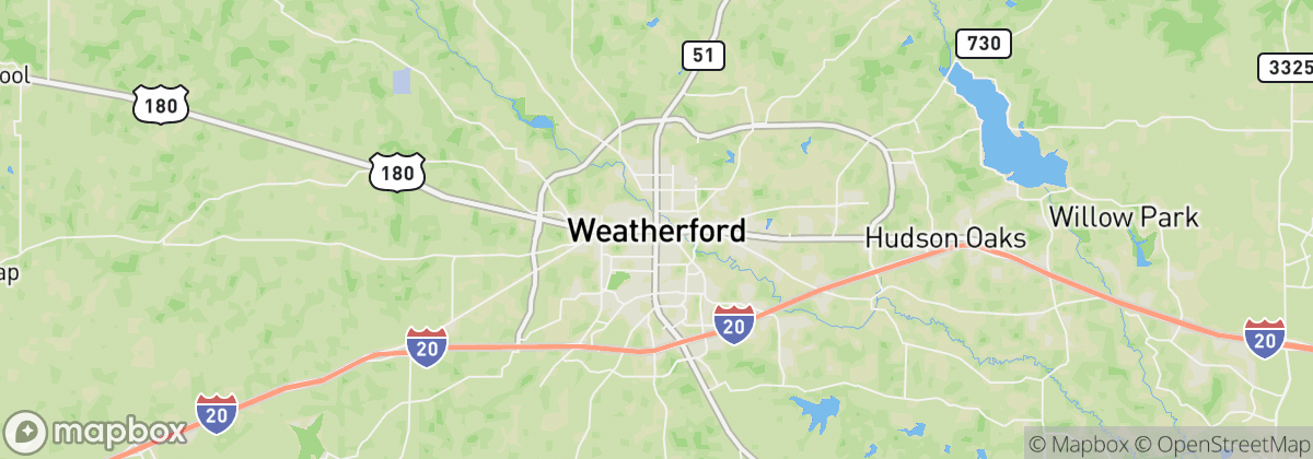Map: Weatherford, TX