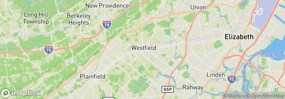 Map: Westfield, NJ