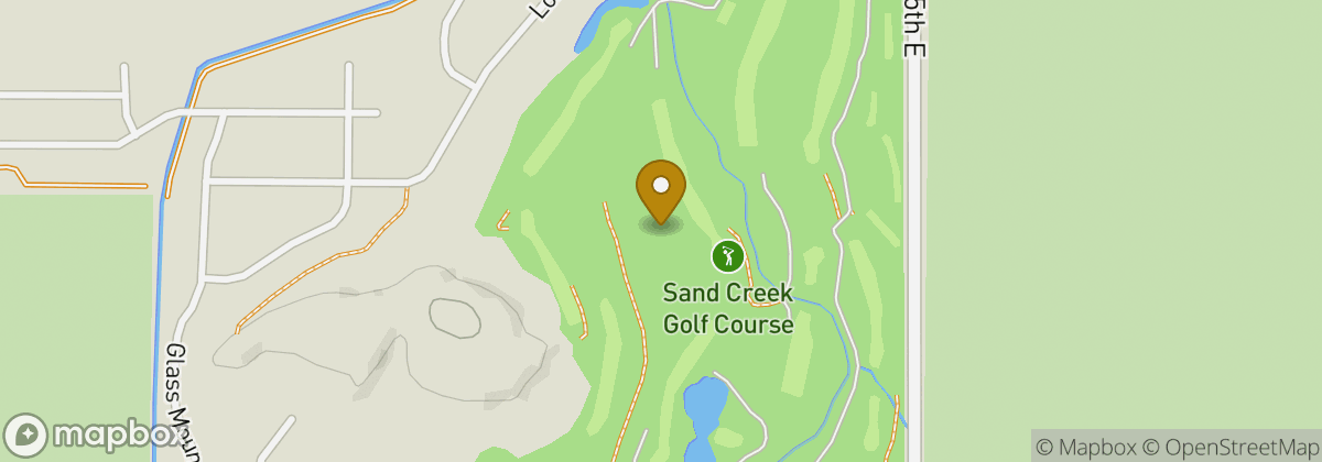 Map location: Sand Creek Golf Course