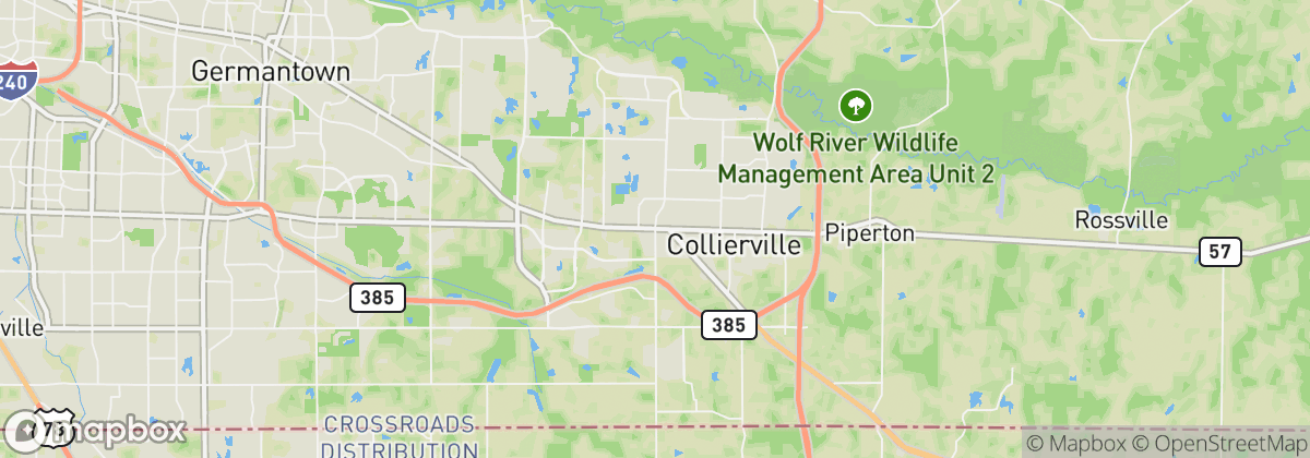 Map: Collierville, TN