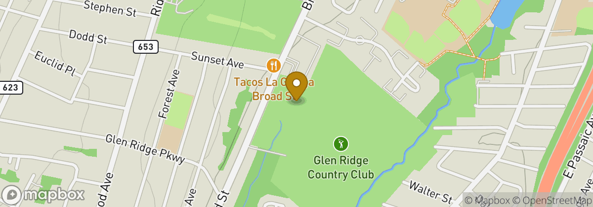 Map location: Glen Ridge Country Club