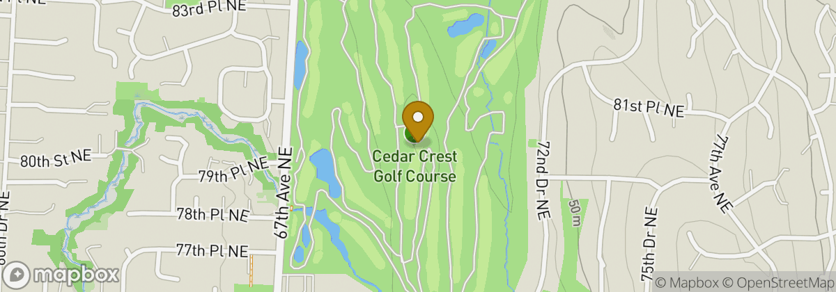 Map location: Cedar Crest Golf Course