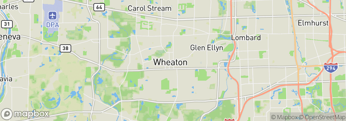 Map: Wheaton, IL