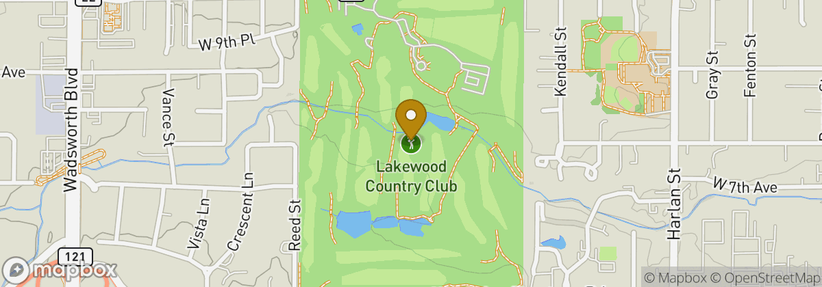 Map location: Lakewood Country Club