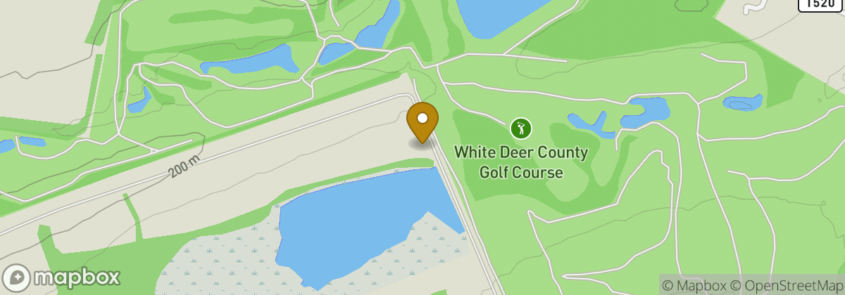 Map location: White Deer County Golf Course