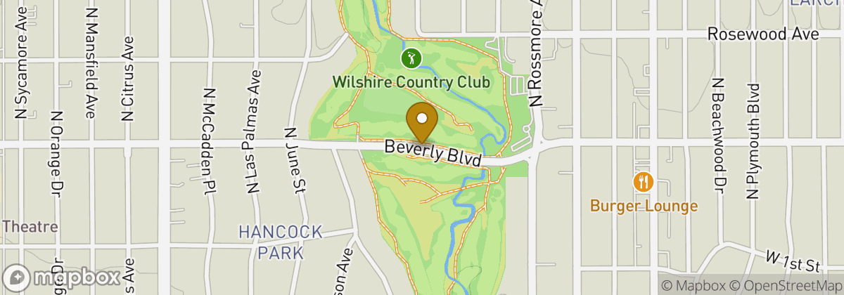 Map location: Wilshire Country Club