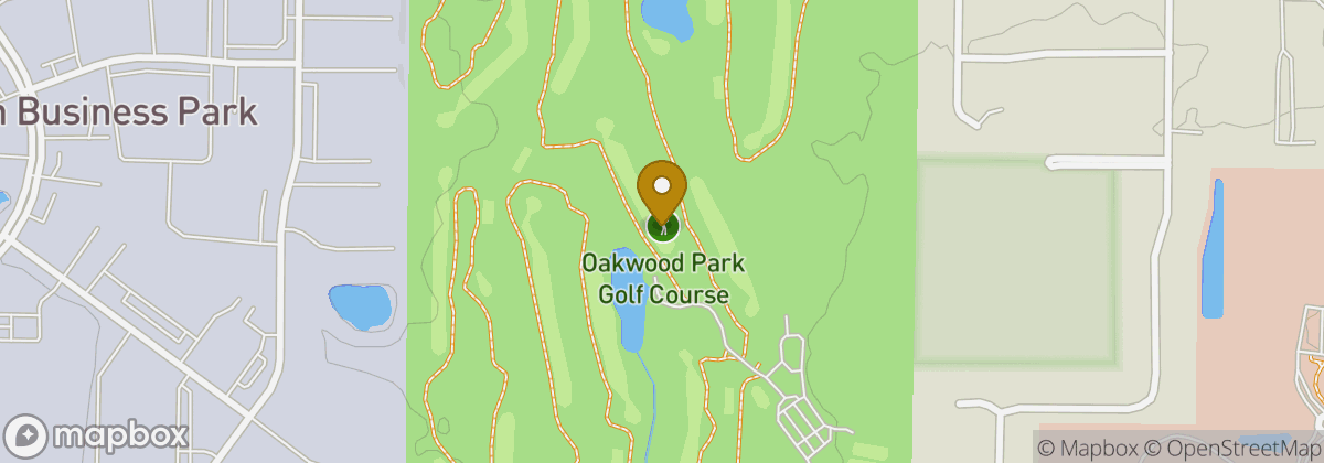 Map location: Oakwood Park Golf Course
