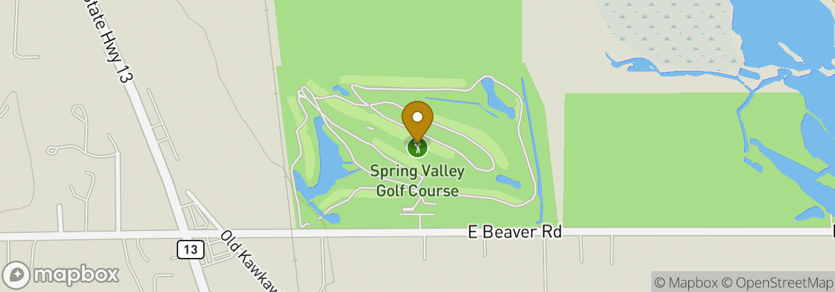 Map location: Spring Valley Golf Course