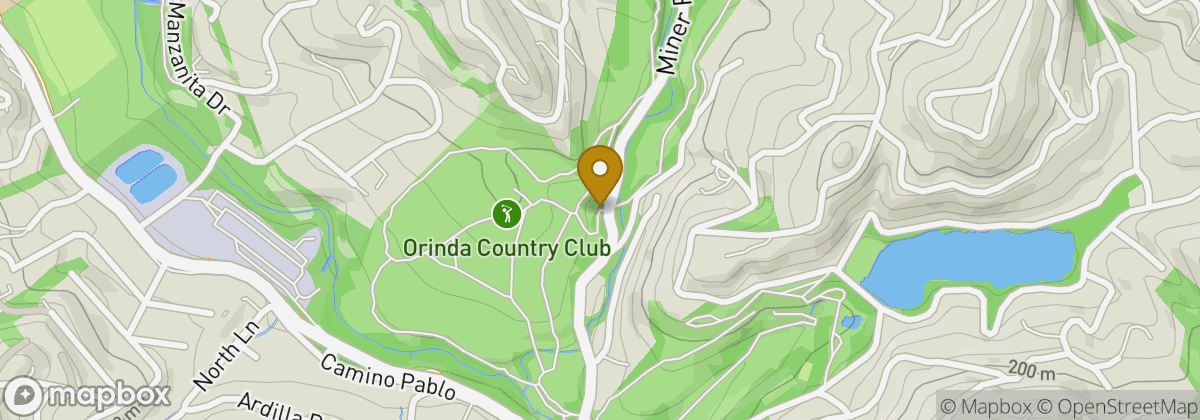 Map location: Orinda Country Club