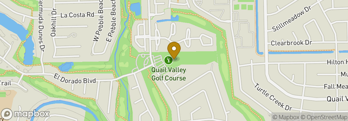 Map location: Quail Valley Golf Course