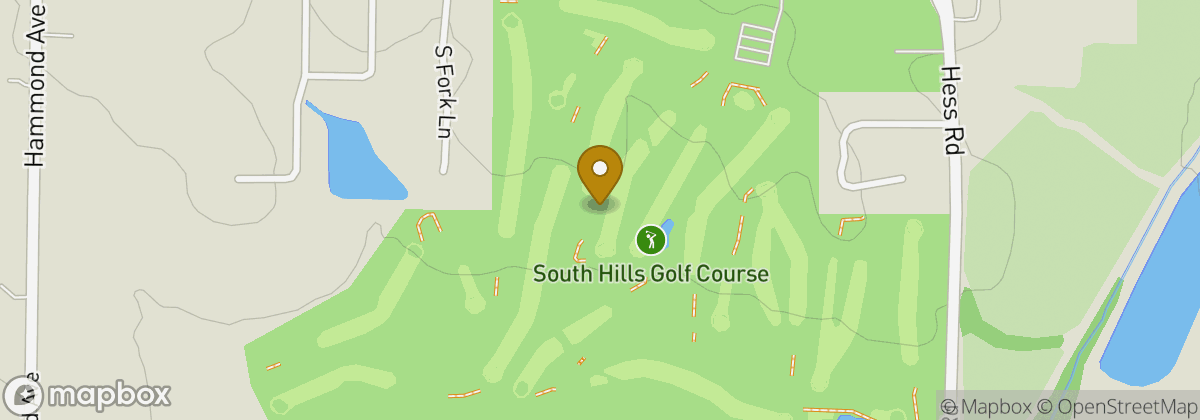 Map location: South Hills Golf Course