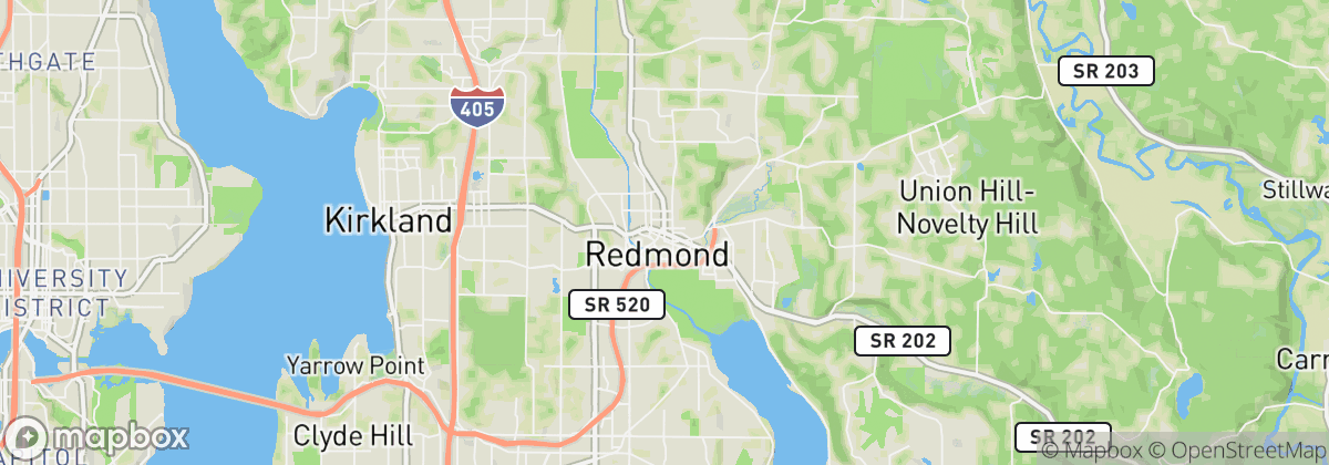Map: Redmond, WA