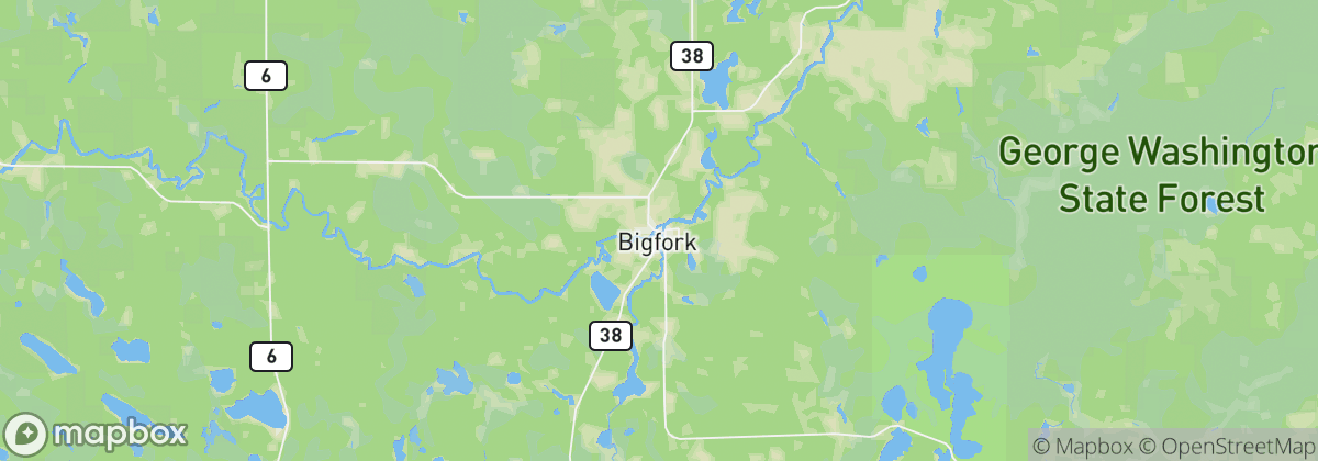 Map: Bigfork, MN
