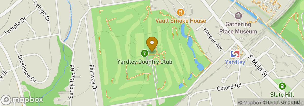 Map location: Yardley Country Club