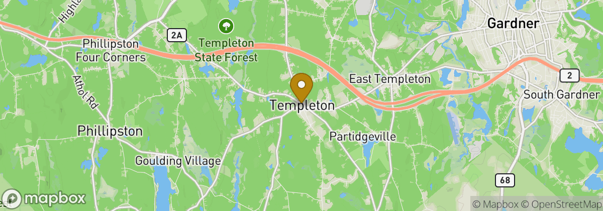 Map location: Templeton
