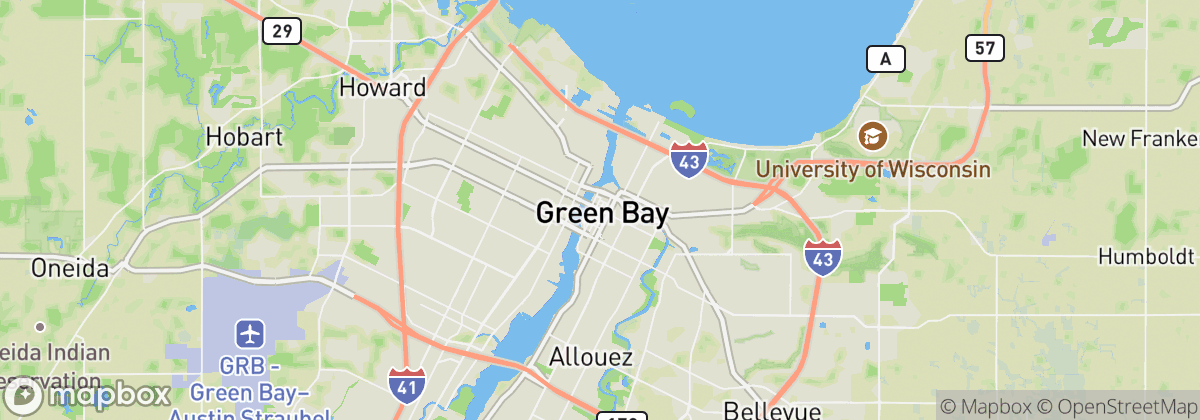 Map: Green Bay, WI