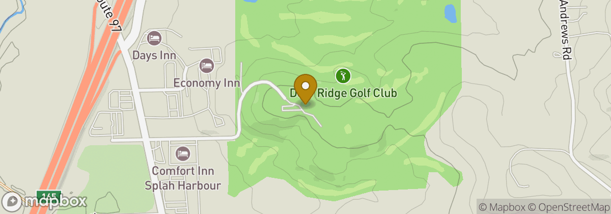 Map location: Deer Ridge Golf Club & Black Dog Tavern