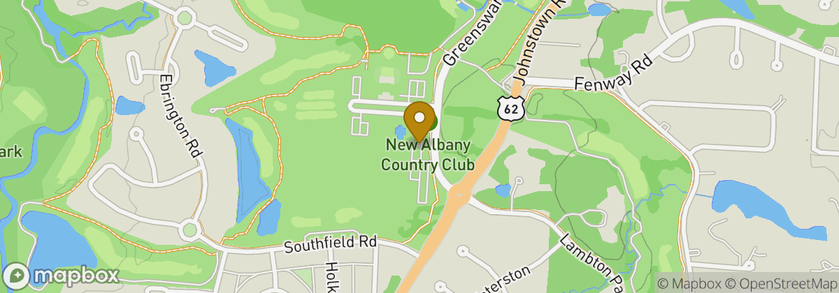 Map location: New Albany Country Club