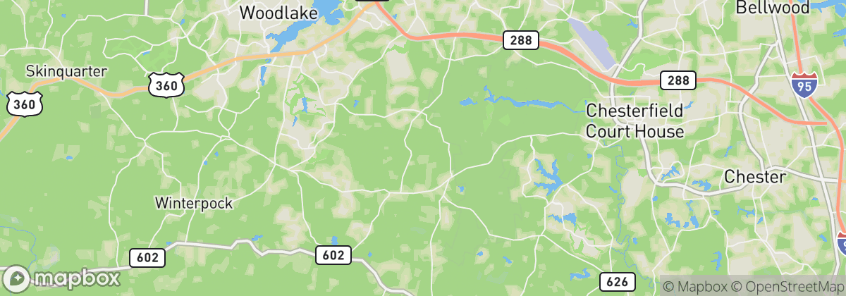 Map: Chesterfield, VA