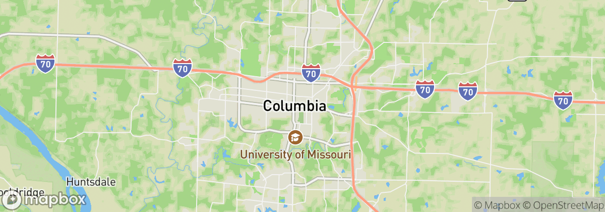 Map: Columbia, MO