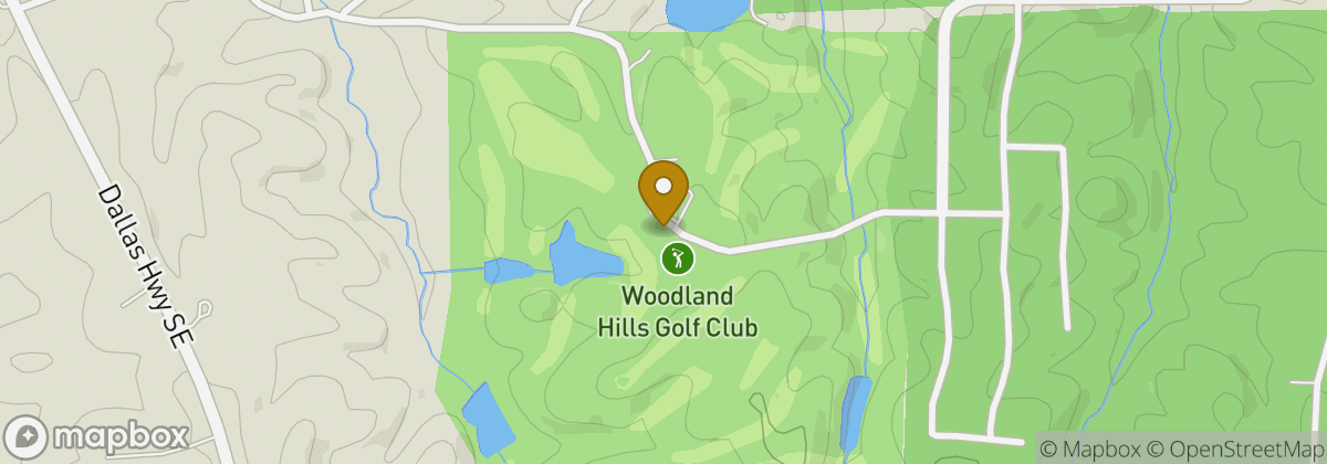 Map location: Woodland Hills Golf Club