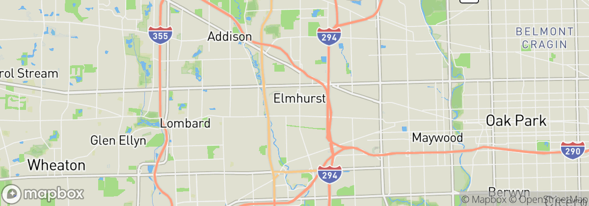 Map: Elmhurst, IL