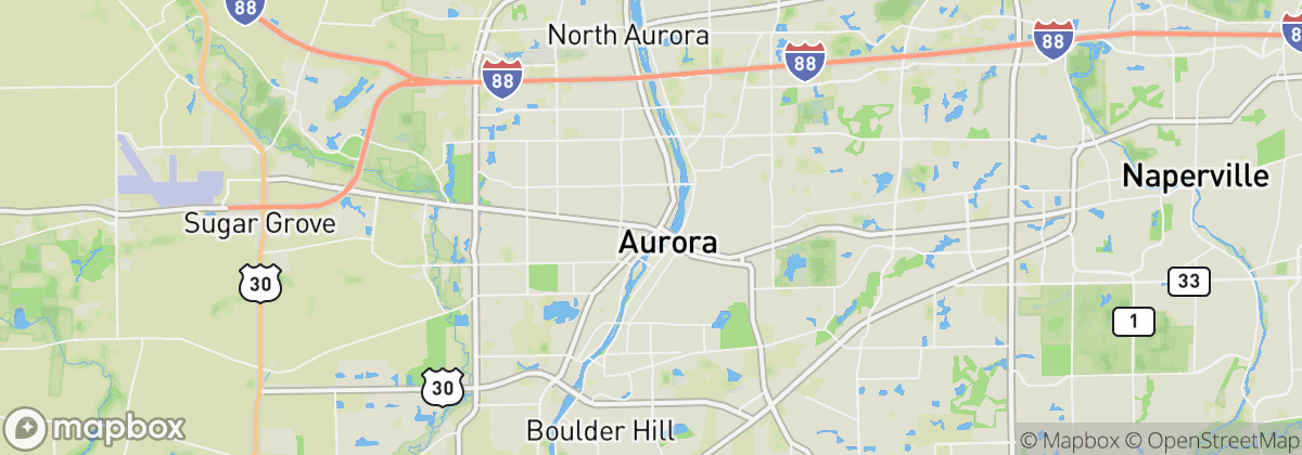 Map: Aurora, IL