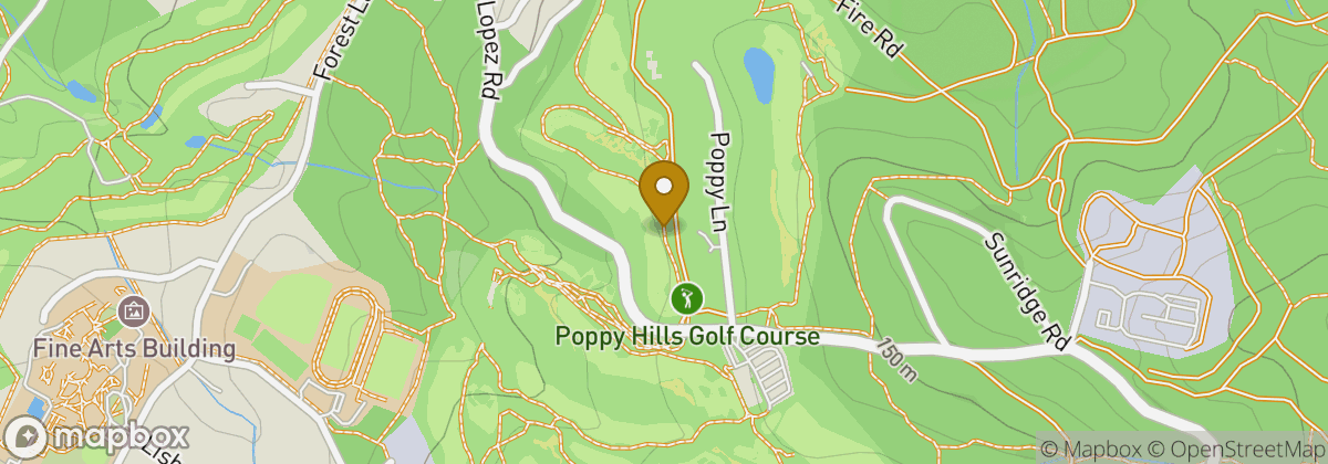 Map location: Poppy Hills Golf Course